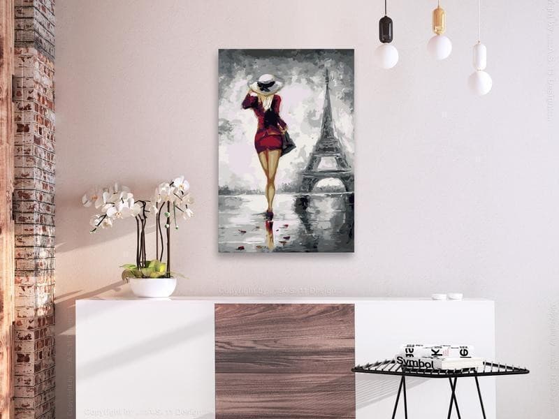 Quadro fai da te Parigina in Dipingere con i numeri Collezione Casa - Trebisacce, commercioVirtuoso.it