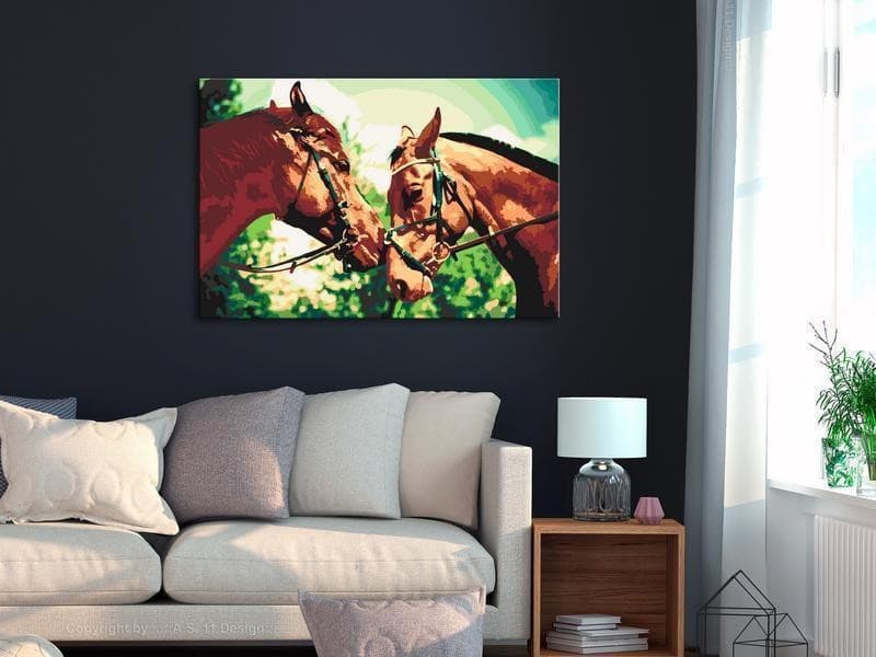 Quadro fai da te Cavalli in Dipingere con i numeri Collezione Casa - Trebisacce, commercioVirtuoso.it