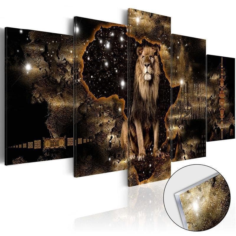 Quadri su vetro acrilico Golden Lion [Glass] in Poster e stampe Collezione Casa - Trebisacce, commercioVirtuoso.it