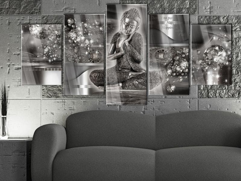 Quadri su vetro acrilico Silver Serenity [Glass] in Poster e stampe Collezione Casa - Trebisacce, commercioVirtuoso.it