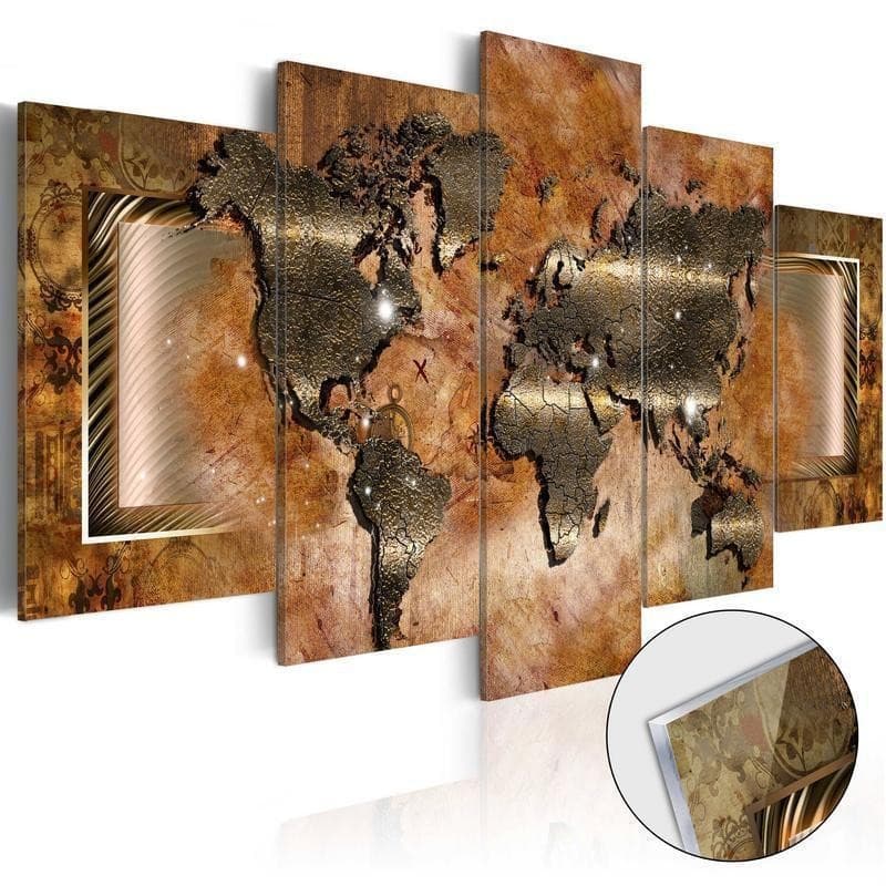 Quadri su vetro acrilico Steel Map [Glass] in Poster e stampe Collezione Casa - Trebisacce, commercioVirtuoso.it