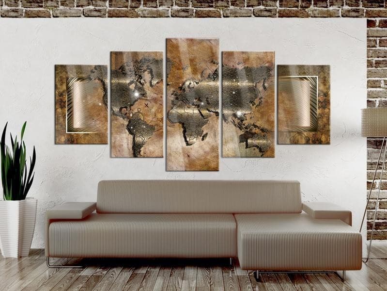 Quadri su vetro acrilico Steel Map [Glass] in Poster e stampe Collezione Casa - Trebisacce, commercioVirtuoso.it