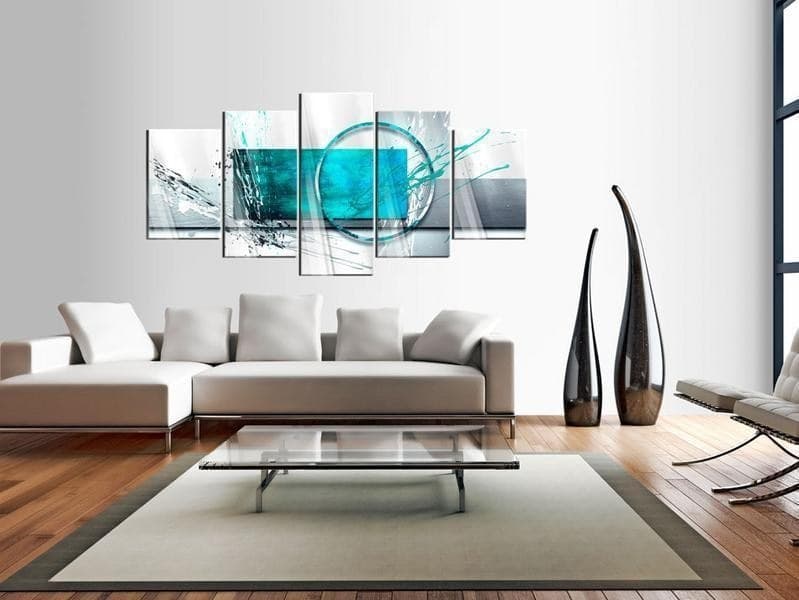 Quadri su vetro acrilico Turquoise Expression [Glass] in Poster e stampe Collezione Casa - Trebisacce, commercioVirtuoso.it