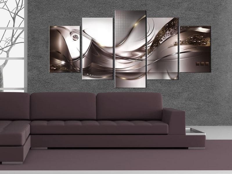 Quadri su vetro acrilico Golden Storm [Glass] in Poster e stampe Collezione Casa - Trebisacce, commercioVirtuoso.it