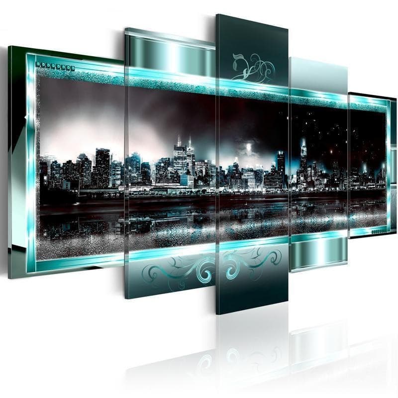 Quadro New York turchino: Notte stellata in Poster e stampe Collezione Casa - Trebisacce, commercioVirtuoso.it