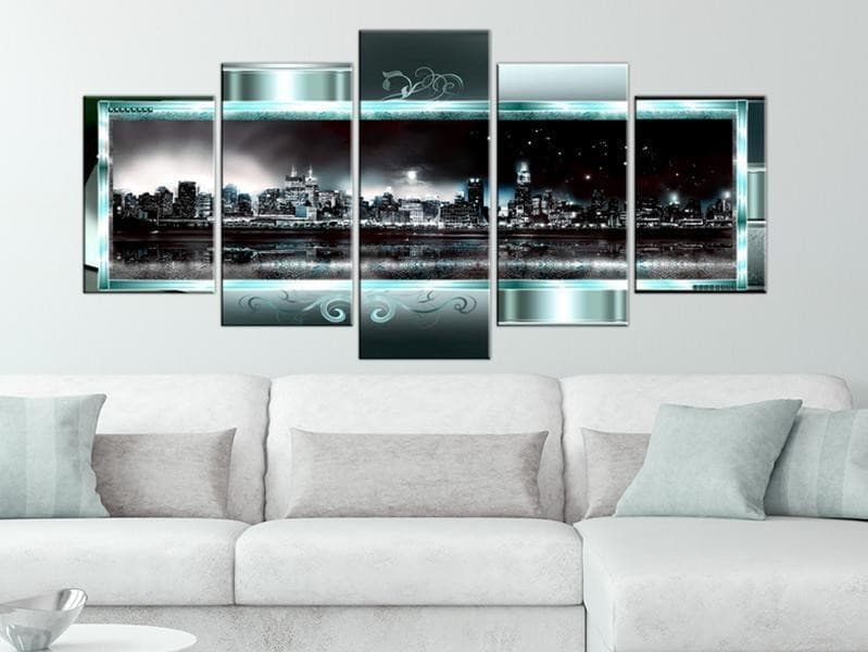 Quadro New York turchino: Notte stellata in Poster e stampe Collezione Casa - Trebisacce, commercioVirtuoso.it