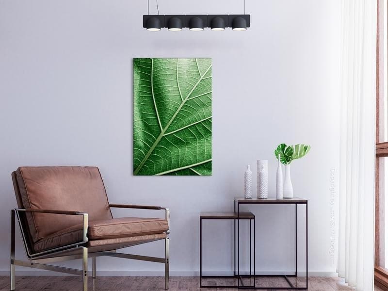 Quadro - Malachite Leaf (1 Part) Vertical in Dipinti Collezione Casa - Trebisacce, commercioVirtuoso.it