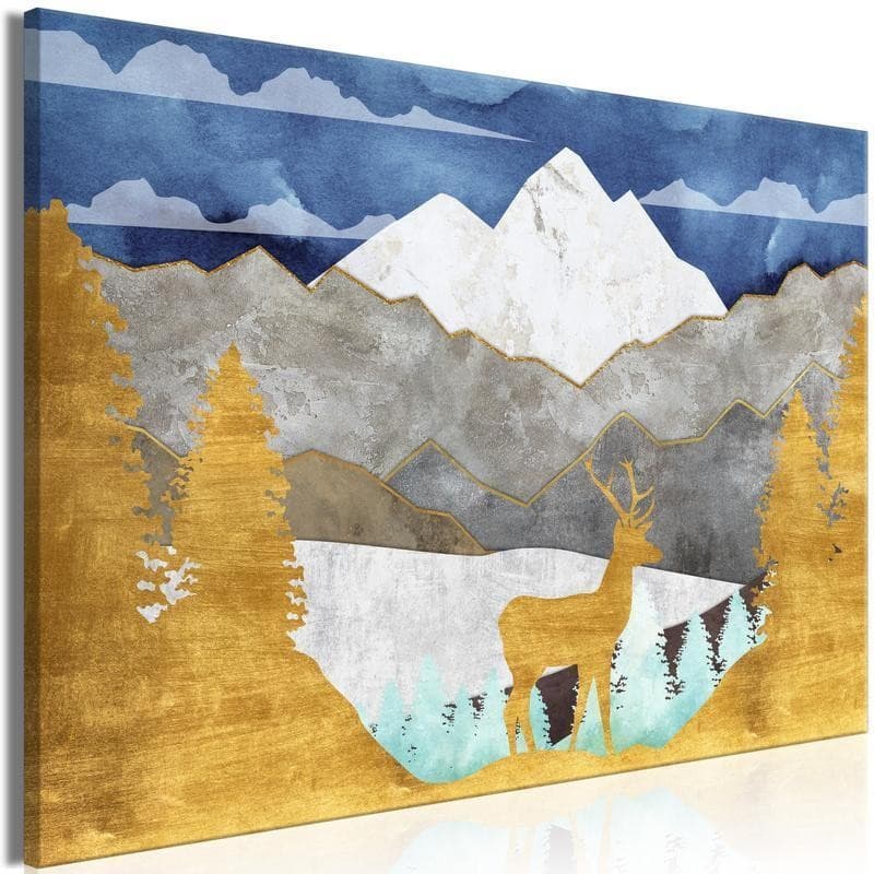 Quadro - Golden Land (1 Part) Wide in Poster e stampe Collezione Casa - Trebisacce, commercioVirtuoso.it