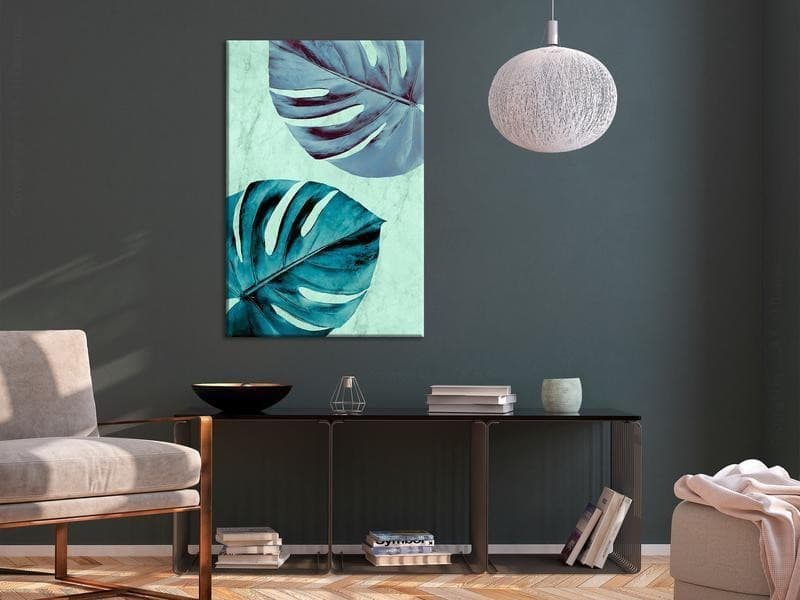 Quadro - Tropical Turquoise (1 Part) Vertical in Poster e stampe Collezione Casa - Trebisacce, commercioVirtuoso.it