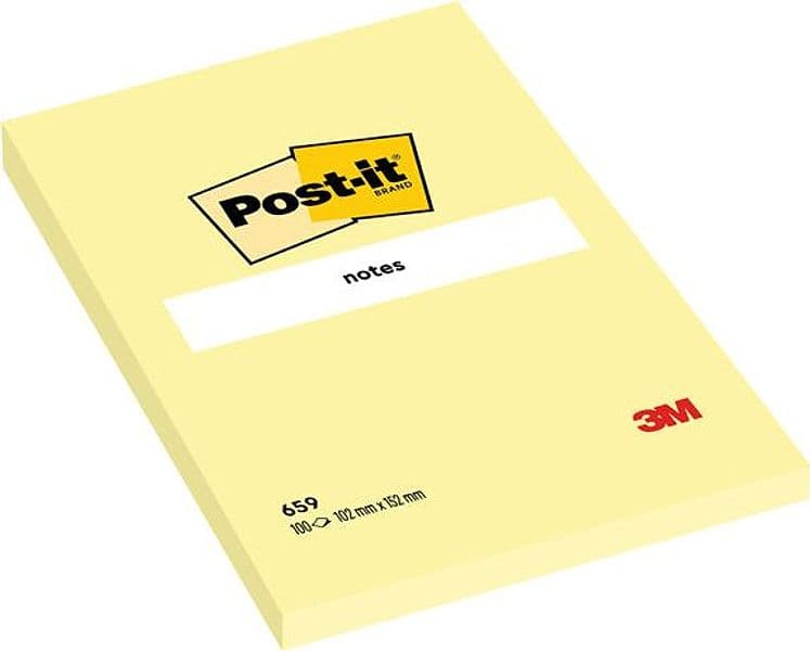 BLOCCO 100fg Post-itÂ® Giallo Canary 102x152mm 659