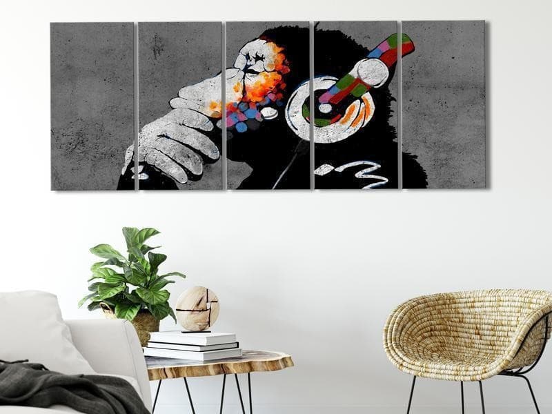 Quadro - Hot Rhythms (5 Parts) Narrow in Poster e stampe Collezione Casa - Trebisacce, commercioVirtuoso.it