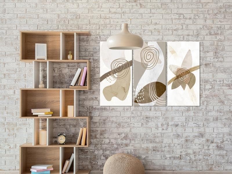 Quadro - Beige Trio (3 Parts) in Poster e stampe Collezione Casa - Trebisacce, commercioVirtuoso.it