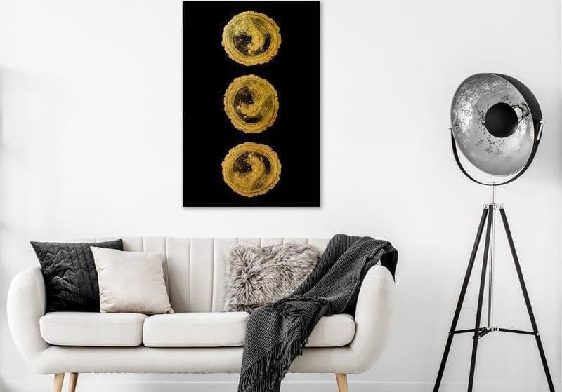 Quadro - Golden Knots (1 Part) Vertical in Poster e stampe Collezione Casa - Trebisacce, commercioVirtuoso.it