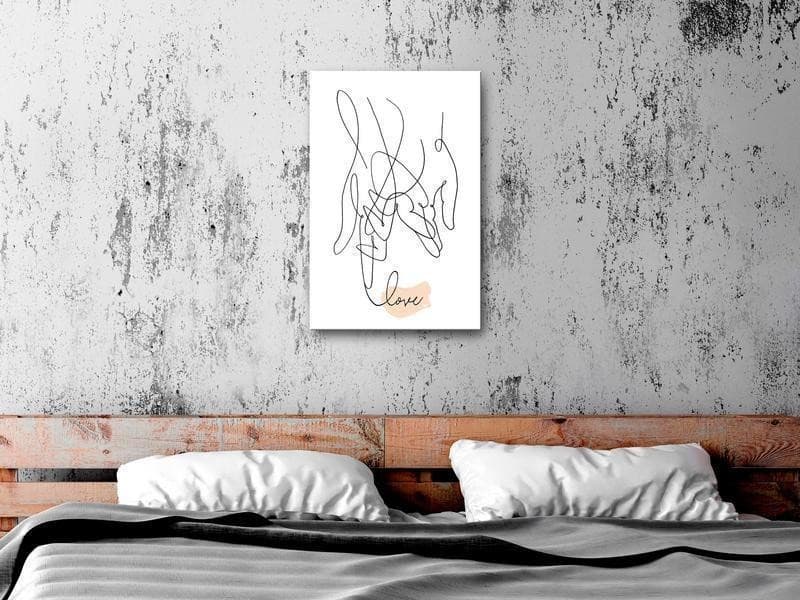 Quadro - Tangled Love (1 Part) Vertical in Poster e stampe Collezione Casa - Trebisacce, commercioVirtuoso.it