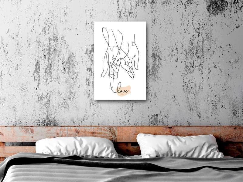 Quadro - Tangled Love (1 Part) Vertical in Poster e stampe Collezione Casa - Trebisacce, commercioVirtuoso.it