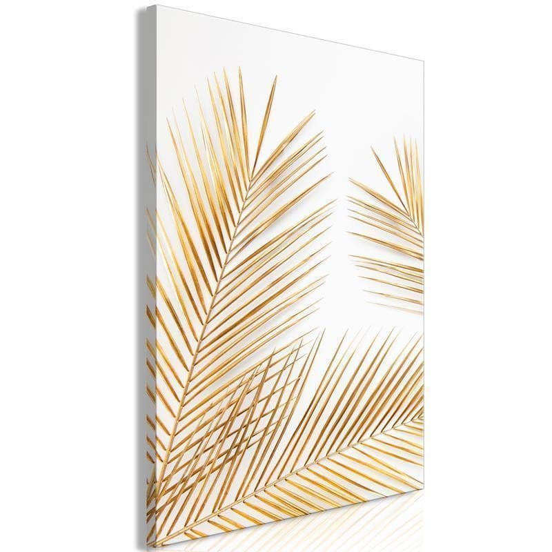 Quadro - Golden Palm Leaves (1 Part) Vertical in Poster e stampe Collezione Casa - Trebisacce, commercioVirtuoso.it
