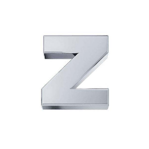 Elements Elemento lettera z in oro bianco