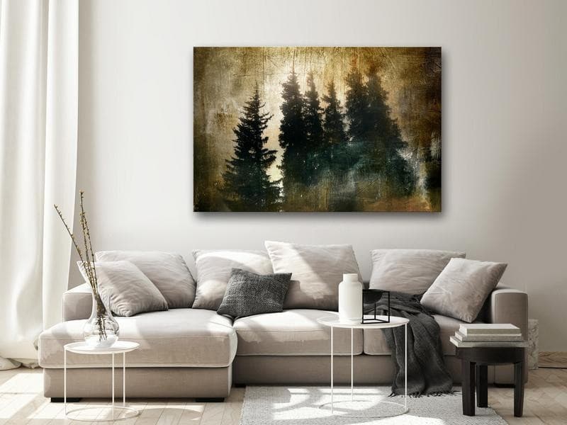 Quadro - Stately Spruces (1 Part) Wide in Poster e stampe Collezione Casa - Trebisacce, commercioVirtuoso.it
