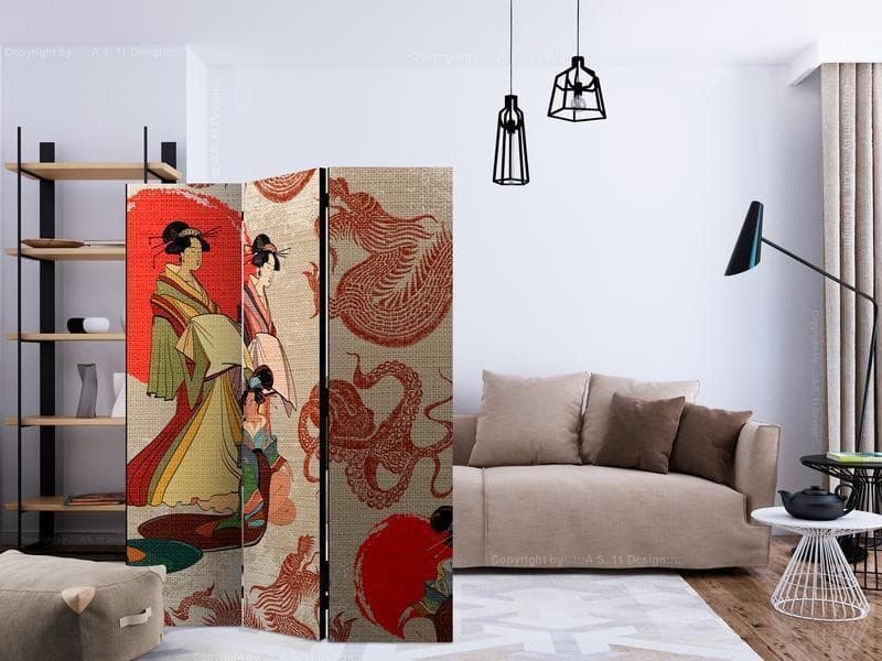 Paravento - Geishas in Paraventi Collezione Casa - Trebisacce, commercioVirtuoso.it