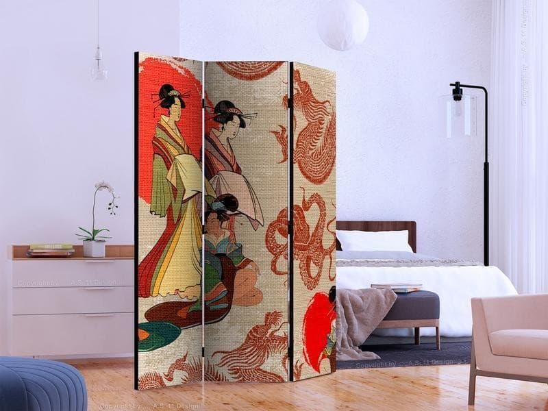 Paravento - Geishas in Paraventi Collezione Casa - Trebisacce, commercioVirtuoso.it