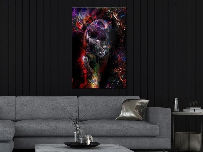 Quadro - Black Jaguar (1 Part) Vertical in Poster e stampe Collezione Casa - Trebisacce, commercioVirtuoso.it