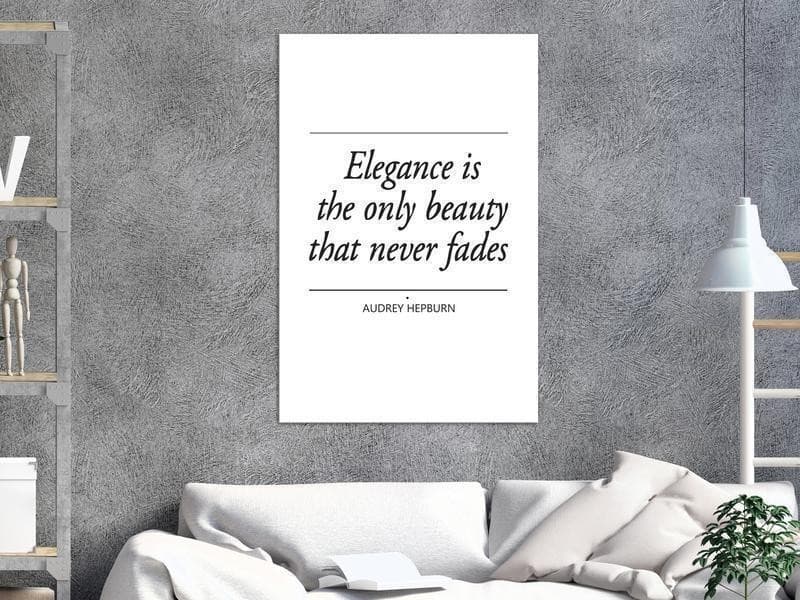 Quadro - Hepburn Quote (1 Part) Vertical in Poster e stampe Collezione Casa - Trebisacce, commercioVirtuoso.it