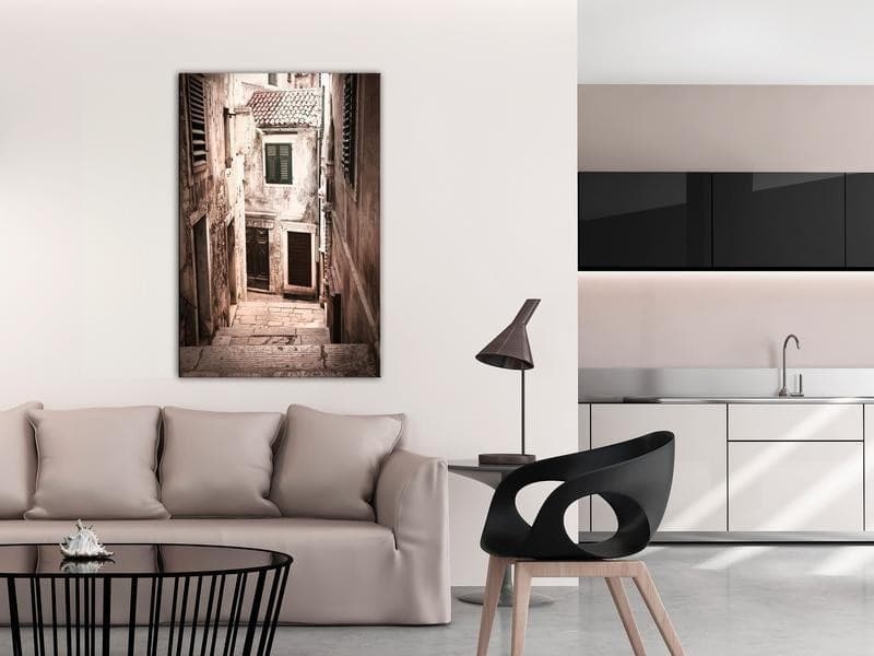 Quadro - Retro Alley (1 Part) Vertical in Poster e stampe Collezione Casa - Trebisacce, commercioVirtuoso.it
