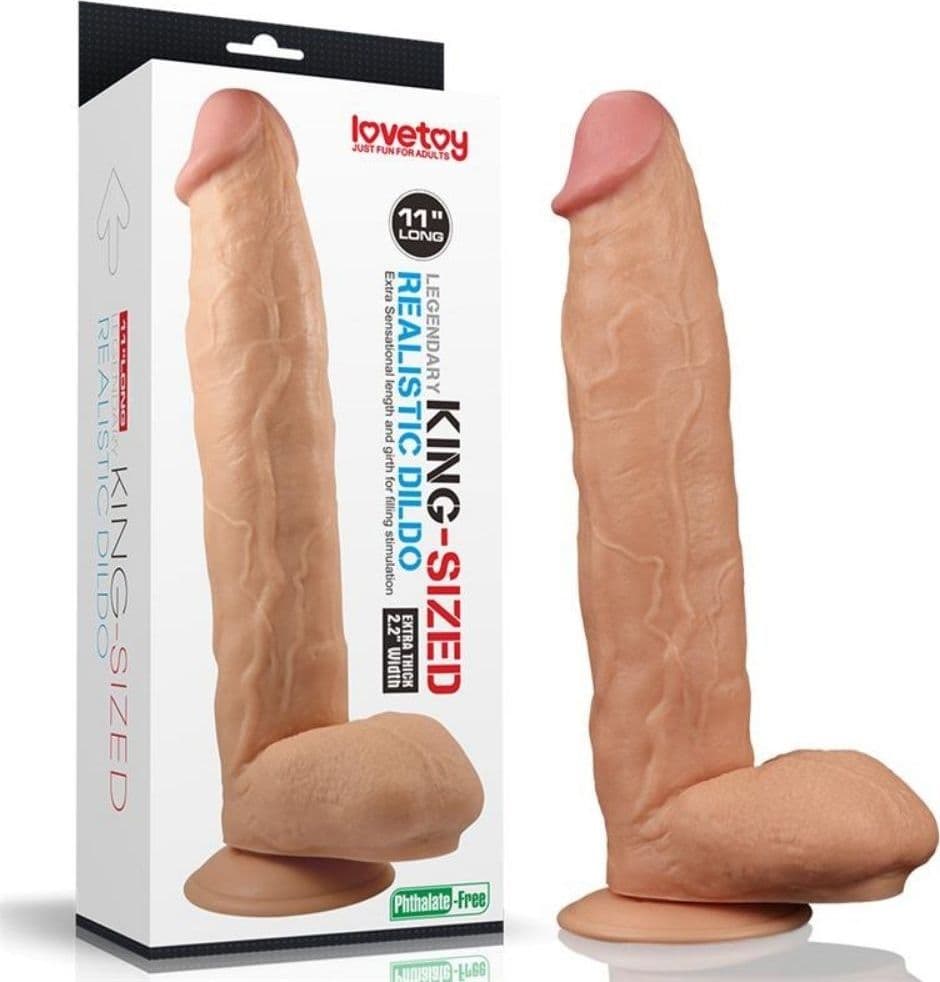 Dildo Realistico King Size con Ventosa 29,5 cm in Dildo realistici Sexy Tentazioni - Siracusa, commercioVirtuoso.it