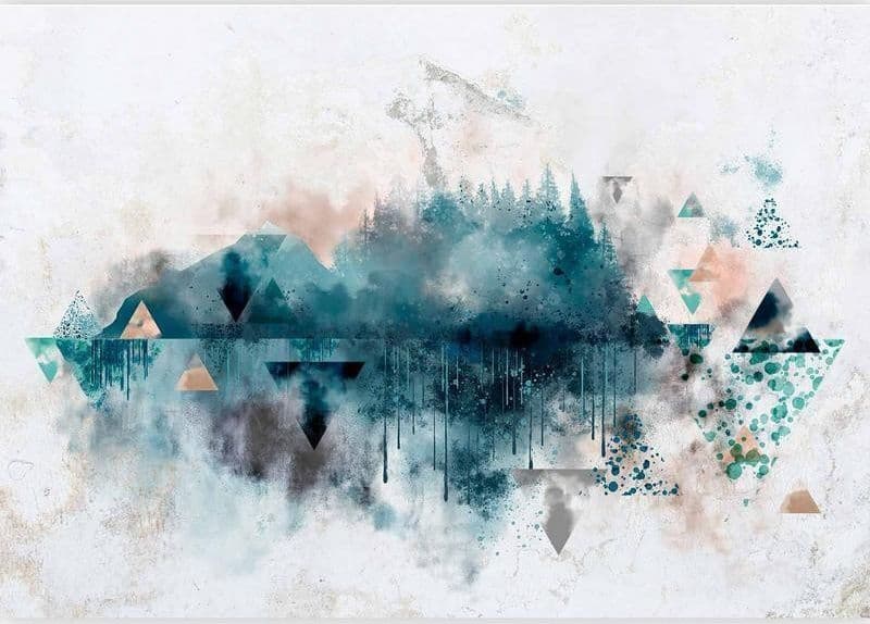 Carta da parati - Geometric Landscape in Carta da parati Collezione Casa - Trebisacce, commercioVirtuoso.it