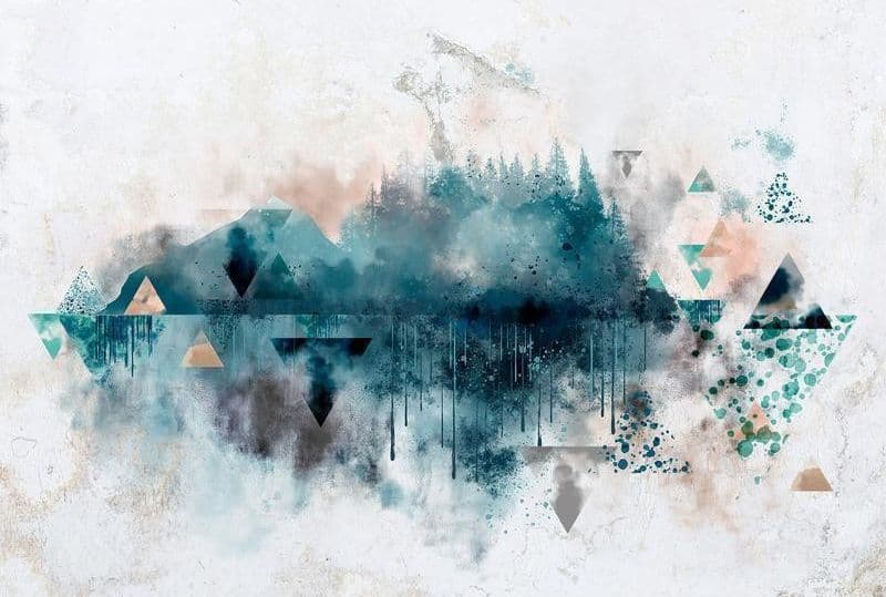 Carta da parati - Geometric Landscape in Carta da parati Collezione Casa - Trebisacce, commercioVirtuoso.it