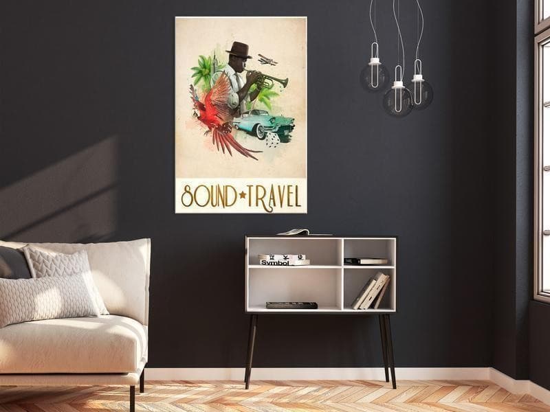 Quadro - Sound Travel (1 Part) Vertical in  Collezione Casa - Trebisacce, commercioVirtuoso.it