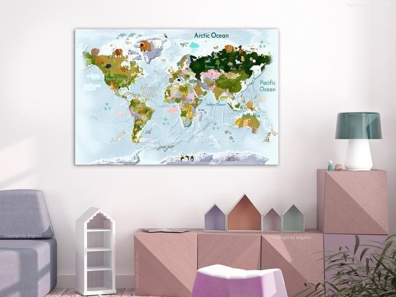 Quadro - World Animals (1 Part) Wide in Poster e stampe Collezione Casa - Trebisacce, commercioVirtuoso.it