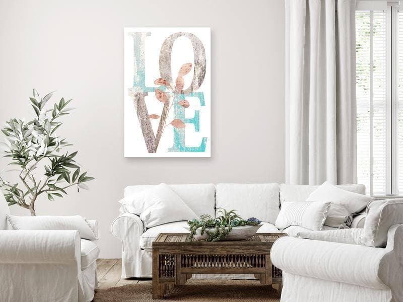 Quadro - Flourishing Letters (1 Part) Vertical in Poster e stampe Collezione Casa - Trebisacce, commercioVirtuoso.it