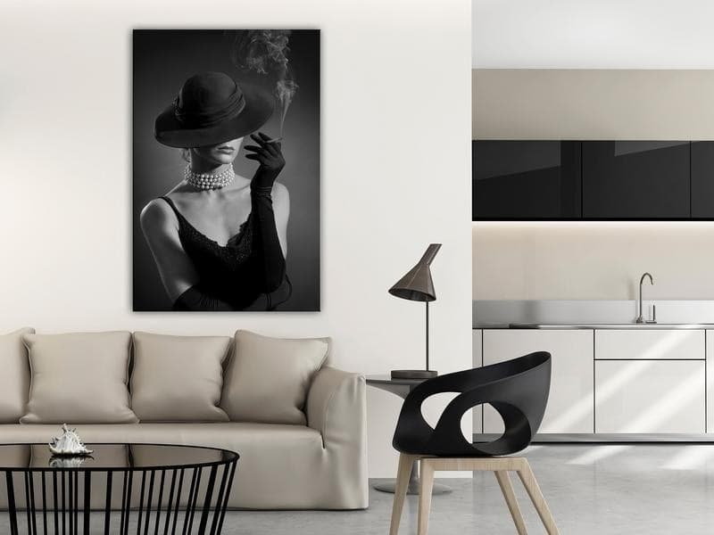 Quadro - Black Elegance (1 Part) Vertical in Poster e stampe Collezione Casa - Trebisacce, commercioVirtuoso.it