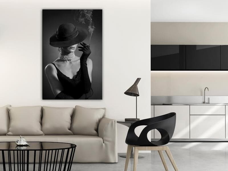 Quadro - Black Elegance (1 Part) Vertical in Poster e stampe Collezione Casa - Trebisacce, commercioVirtuoso.it