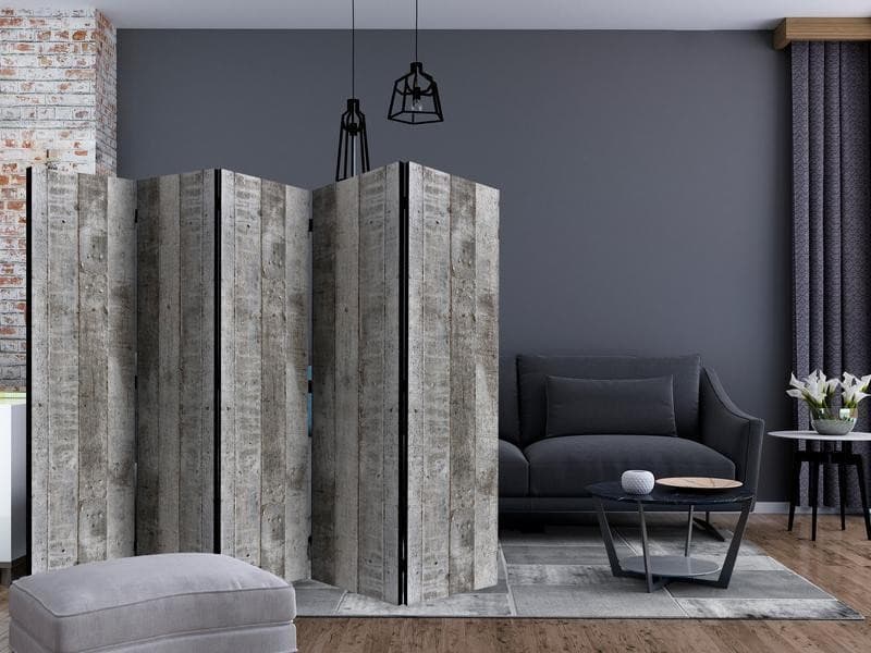 Paravento - Concrete Timber II in Paraventi Collezione Casa - Trebisacce, commercioVirtuoso.it
