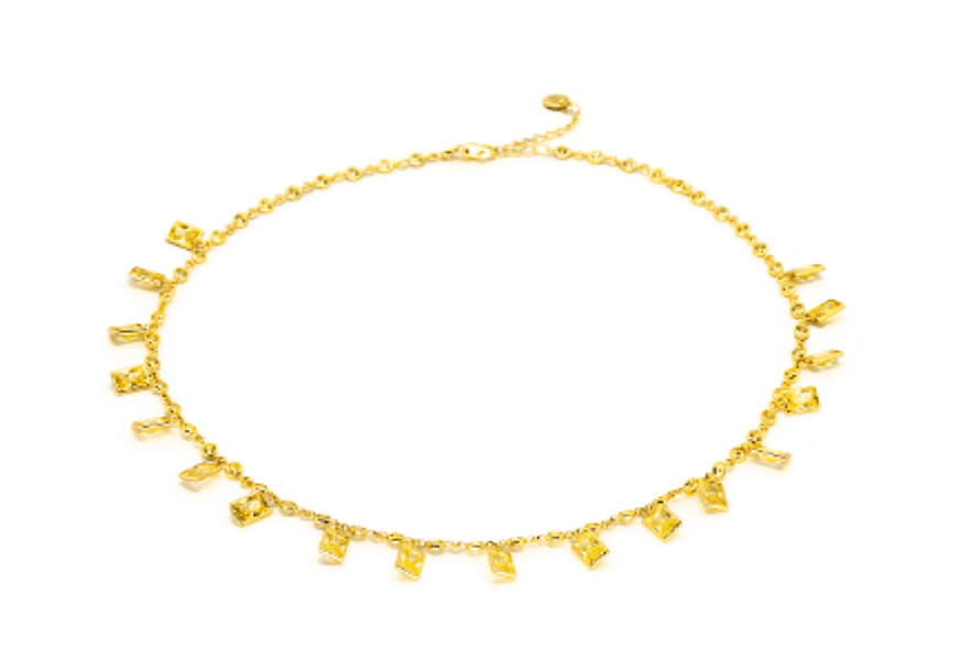 DAGO - Collana Pietre Baguette Giallo in Collane Alba Gioielli - Casoria, commercioVirtuoso.it