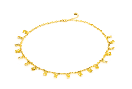DAGO - Collana Pietre Baguette Giallo in Collane Alba Gioielli - Casoria, commercioVirtuoso.it