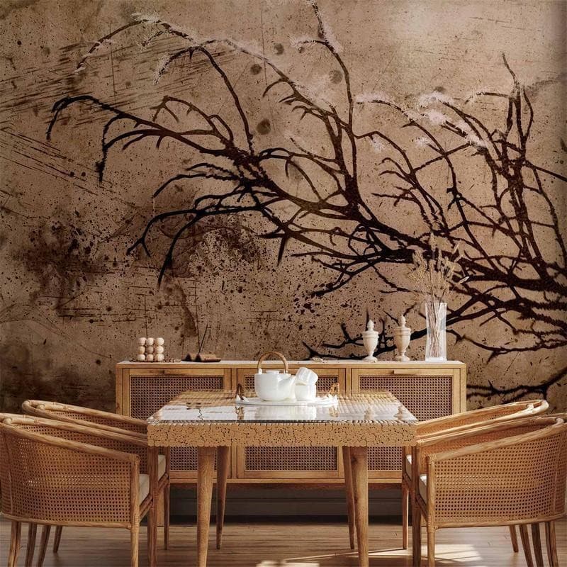 Carta da parati - Rickety Cherry Tree in Carta da parati Collezione Casa - Trebisacce, commercioVirtuoso.it