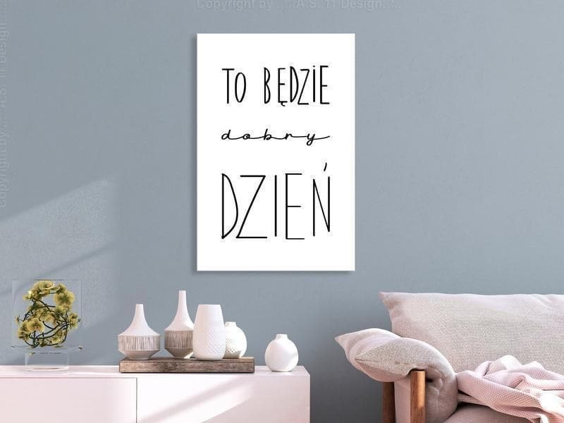 Quadro - Art of Words (1-part) - Inspirational Black Text on White in Poster e stampe Collezione Casa - Trebisacce, commercioVirtuoso.it