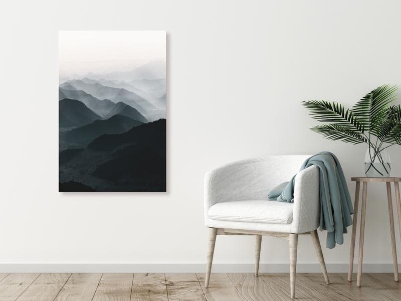 Quadro - Parallel Ridges (1 Part) Vertical in Poster e stampe Collezione Casa - Trebisacce, commercioVirtuoso.it