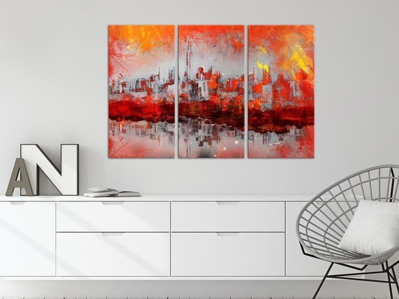 Quadro - New York Sunset (3 Parts) in Poster e stampe Collezione Casa - Trebisacce, commercioVirtuoso.it