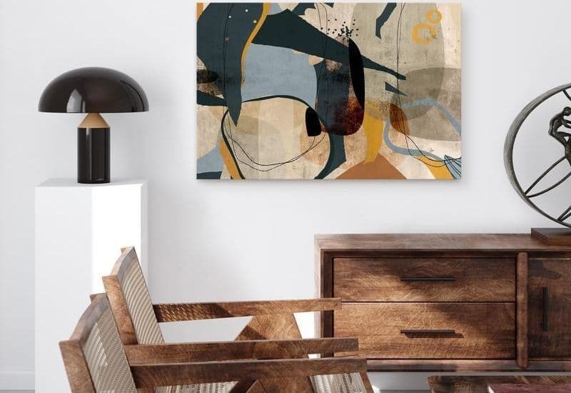 Quadro - Abstract Conglomerate (1 Part) Wide in Poster e stampe Collezione Casa - Trebisacce, commercioVirtuoso.it