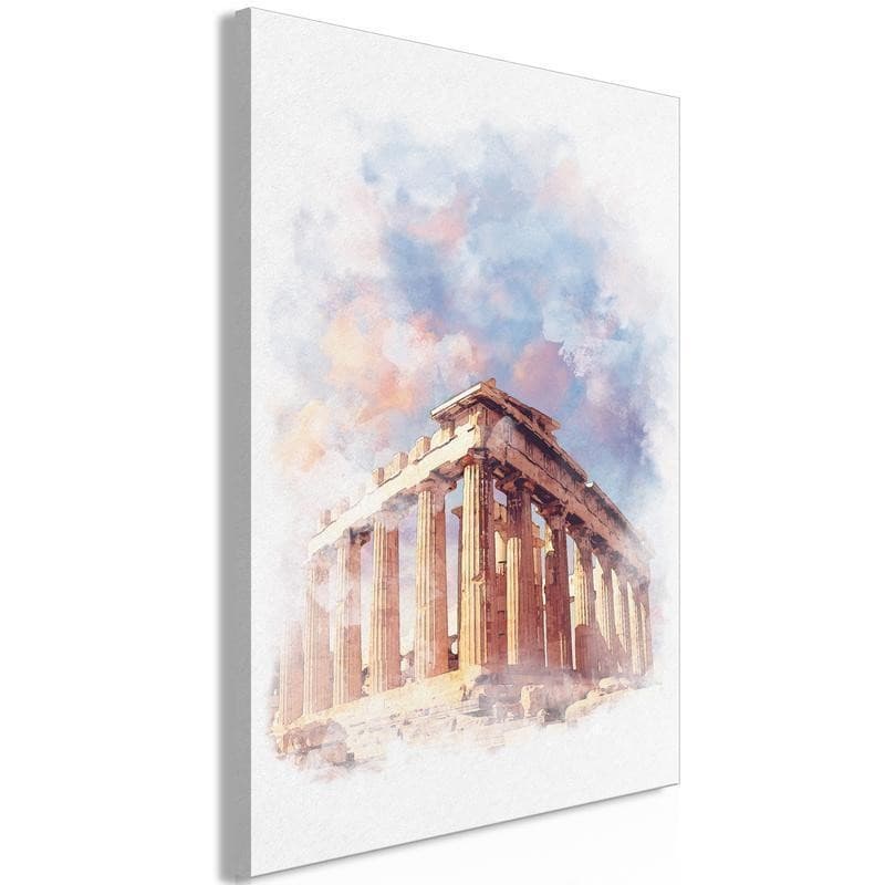 Quadro - Painted Parthenon (1 Part) Vertical in Poster e stampe Collezione Casa - Trebisacce, commercioVirtuoso.it