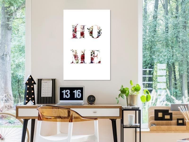 Quadro - Home in Flowers (1 Part) Vertical in Poster e stampe Collezione Casa - Trebisacce, commercioVirtuoso.it