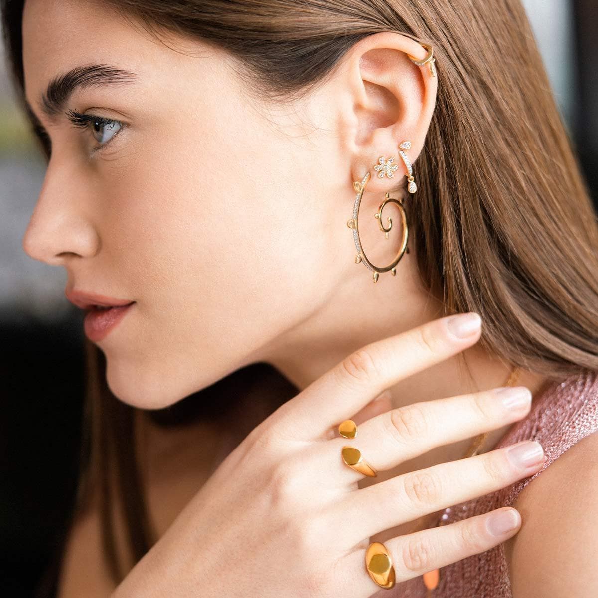 Rue des mille - HELIX PIERCING DROP in Orecchini Alba Gioielli - Casoria, commercioVirtuoso.it