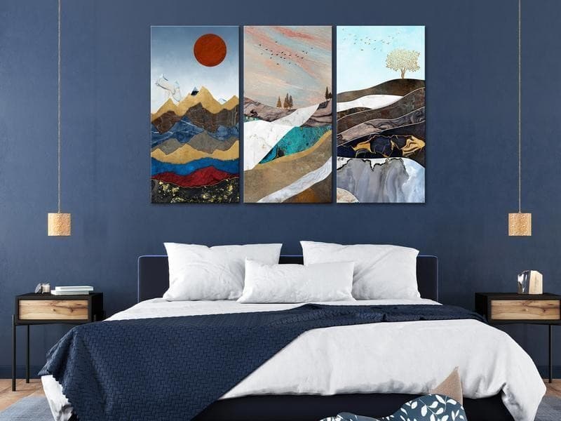 Quadro - Panorama of Thoughts (3 Parts) in Poster e stampe Collezione Casa - Trebisacce, commercioVirtuoso.it