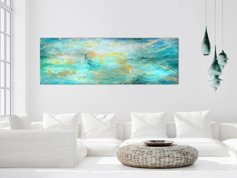 Quadro - Emerald Ocean (1 Part) Narrow in Poster e stampe Collezione Casa - Trebisacce, commercioVirtuoso.it