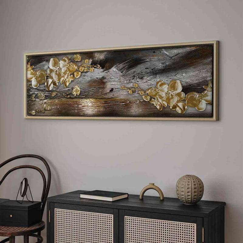 Quadro - Golden Garden (1 Part) Narrow in Poster e stampe Collezione Casa - Trebisacce, commercioVirtuoso.it