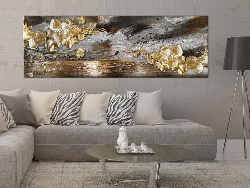 Quadro - Golden Garden (1 Part) Narrow in Poster e stampe Collezione Casa - Trebisacce, commercioVirtuoso.it